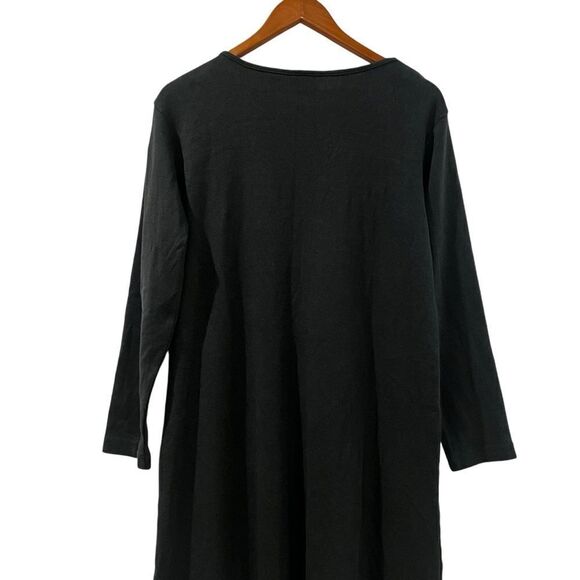 L.L. Bean green night dress with embroidery details - Picture 8 of 8